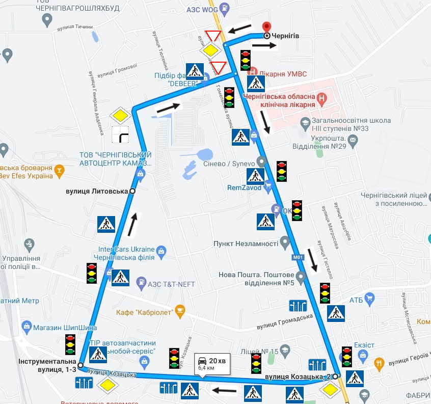 м. Чернігів, вул. Шевченка, 162а (ТСЦ МВС № 7441) | Головний сервісний ...